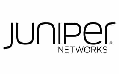 The image shows the Juniper Networks logo with "juniper" in lowercase bold black letters and "NETWORKS" in smaller uppercase black letters below it.